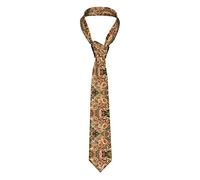 OGNOT Cravate à motif léopard, cravate amusante pour homme, idéale pour les mariages, les mariés, les garçons d'honneur, les missions, les danses, les cadeaux de Noël, Léopard à rayures., taille