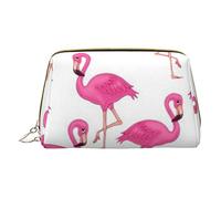 OGNOT Trousse de toilette en cuir léger avec motif flamant rose pour homme et femme, Flamant rose, One Size