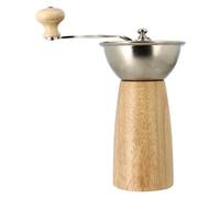 Moulin à café - OGOLIVING - Auguste - 21 cm - Manivelle - Bois / Inox