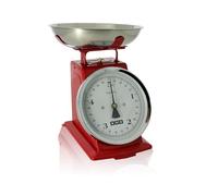 OGO LIVING - balance de cuisine mécanique - 7915011 - pèse jusqu'à 5kg, graduation 20g - rouge