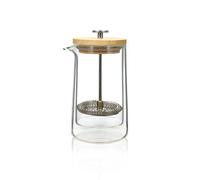 OGO LIVING - CAFETIÈRE À PISTON 350ML EN VERRE DOUBLE PAROI COUVERCLE BOIS - 7912150