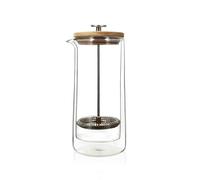 OGO LIVING - CAFETIÈRE À PISTON 800ML EN VERRE DOUBLE PAROI COUVERCLE BOIS - 7912152