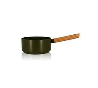 OGO LIVING - CASSEROLE ECTOR 18CM ALU REVÊTEMENT CÉRAMIQUE KAKI AVEC MANCHE BOIS - 7930291
