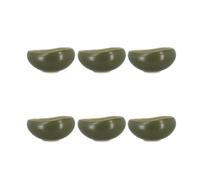 OGO LIVING - Lot 6 assiettes coupes oli d15.5cm 60 n grès vert - 2614994