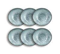OGO LIVING - Lot 6 assiettes creuses aronal 21cm en autres céramiques bleu - 2614747