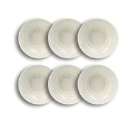 OGO LIVING - Lot 6 assiettes creuses urus 20cm en porcelaine bleu et blanc - 2614722