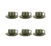 OGO LIVING - Lot 6 paire-tasse oli 22 n grès vert - 2414261
