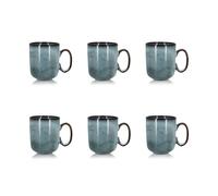 OGO Living Lot de 6 Mugs Aronal 40 n grès Bleu lave-vaisselle résistant