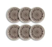 OGO LIVING - Lot6 assiettes à dessert nova 20.5cm en grès parme - 2614987
