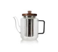 Théière Karl en verre borosilicate anse gris fumé 550 ml Ogo