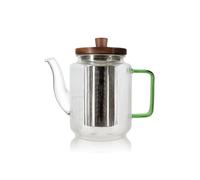 OGO Living Théière Karl 550 ml verre Borosilicate Anse Jade lave-vaisselle
