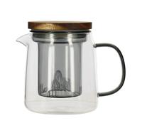 OGO Living Théière Laska 450 ml en verre Borosilicate avec Anse et Infuseur