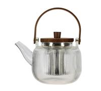 OGO Living Théière Mugi 900 ml verre Transparent anse et avec couvercle