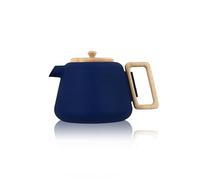 OGO LIVING - Théière viggo 500ml en fonte bleu avec poignée couvercle bois - 7912182