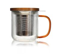 OGO LIVING - Tisanière karl 300ml en verre borosilicate anse ambre - 7912185
