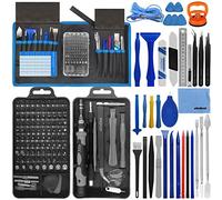 oGoDeal - Kit d’accessoires pour tournevis de précision professionnel 155-en-1, pour réparation de matériel électronique, d’ordinateur, de lunettes, d’iPhone,tablette,de consoles PS4 et Xbox (Noir)