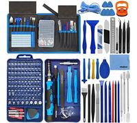 oGoDeal - Kit d’accessoires pour tournevis de précision professionnel 155-en-1, pour réparation de matériel électronique, d’ordinateur, de lunettes, d’iPhone,tablette,de consoles PS4 et Xbox (Bleu)