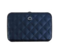 Ogon Designs. Porte carte. Quilted button wallet, Aluminium. Bleu marine alumini
