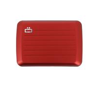 Ogon Designs. Porte carte. STOCKHOLM V2, Aluminium. Rouge aluminisé - Uni -