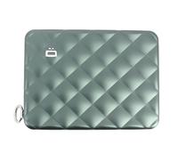 Ogon Designs. Portefeuille. Quilted passeport, Aluminium. Gris aluminium - Uni