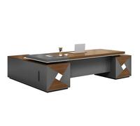 OGOODLE Bureau à Domicile Bureau d'ordinateur de Bureau Patron, mobilier Moderne et Simple, Table Unique, Direction, président, Directeur, Chaise superviseur
