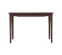 OGOODLE Bureau à Domicile Bureau Nordique en Bois Massif, Couleur chêne Noir, Bureau d'ordinateur, d'étude Simple, Table à thé for Salon
