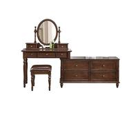 OGOODLE Coiffeuse Coiffeuse en Bois Chambre à Coucher avec Armoire Coiffeuse Coiffeuse d'angle Bureau