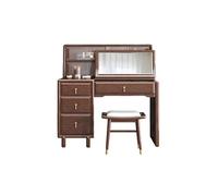OGOODLE Coiffeuse Coiffeuse en Bois de Rangement, Coiffeuse à Double Usage avec Miroir Bureau