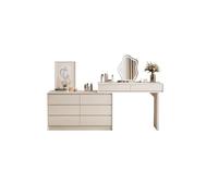OGOODLE Coiffeuse Coiffeuse en Bois for Chambre à Coucher, Coiffeuse avec Meuble de Rangement et Bureau Bureau