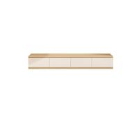 OGOODLE Meuble TV 220cm Meuble de Rangement Domestique en Bois, Console pour Salon, Centre de Loisirs Style Champêtre pour Hôtels & Locations Saisonnières Console multimédia