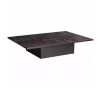 OGOODLE Petite Table Basse Table Basse en Bois sculptée et Dentelle Style rétro Nordique, Table Basse carrée, Table à Manger Table D'appoint(100cm)
