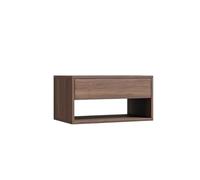 OGOODLE Table de Chevet Table De Chevet en Bois Massif Table De Chevet en Noyer Noir Tables d'appoint de Chambre(B)
