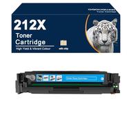 OGOUGUAN 212X Cartouche de Toner pour HP 212X 212A W2120X W2121X W2122X W2123X Color Laserjet Enterprise M554dn M555dn M555x Flow MFP M578c M578z M578f M578dn (Cyan:10000 Pages)