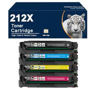 OGOUGUAN 212X Cartouche de Toner pour HP 212X 212A W2120X W2121X W2122X W2123X Color Laserjet Enterprise M554dn M555dn M555x Flow MFP M578c M578z M578f M578dn (4PK-BK:13000 CMY:10000)