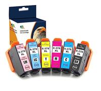 OGOUGUAN 378XL Cartouche Remplacer pour Epson 378 378 XL Cartouche d'encre Compatible avec Epson Expression Photo XP-8500 XP-8505 XP-15000 XP-8600 XP-8605 XP-8700 (378XL, 6 Packs)