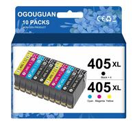 OGOUGUAN 405XL Compatible avec Epson 405 XL 405XL Multipack pour Cartouche epson WF 3820 pour WF 4820 WF-3825 WF-4825D WF-3820 WF-4830 WF-7830 WF-7835D WF-7840 WF-4830DTWF