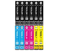 OGOUGUAN 503XL Cartouches d'encre Remplacement pour Epson 503 XL pour Epson Expression Home XP-5200 XP-5205 Workforce WF-2960DWF WF-2965DWF (12 Pack)