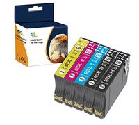 OGOUGUAN 603 XL Cartouche d'encre Compatible pour Epson 603 603XL avec Epson WF-2810 WF-2850 WF-2830 WF-2835, Epson XP-2100 XP-3100 XP-4105 XP-2105 XP-4100 XP-3105 (2 Noir, 1 Cyan, 1 Magenta, 1 Jaune)