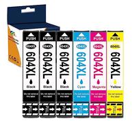 OGOUGUAN 604XL Cartouche d'encre Compatible Epson 604XL 604 XL pour XP-2200 XP-2205 XP-3200 XP-3205 XP-4200 XP-4205 WF-2910 WF-2930 WF-2935 WF-2950 (3× Noir, 1× Cyan, 1× Magenta, 1× Jaune)