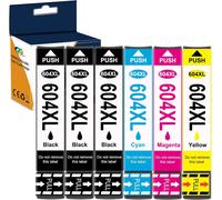 OGOUGUAN 604XL Cartouche d'encre Compatible Epson 604XL 604 XL pour XP-2200 XP-2205 XP-3200 XP-3205 XP-4200 XP-4205 WF-2910 WF-2930 WF-2935 WF-2950 (3x Noir, 1x Cyan, 1x Magenta, 1x Jaune)