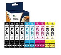 OGOUGUAN 604XL Cartouche d'encre Compatible Epson 604XL 604 XL pour XP-2200 XP-2205 XP-3200 XP-3205 XP-4200 XP-4205 WF-2910 WF-2930 WF-2935 WF-2950 (4× Noir, 2× Cyan, 2× Magenta, 2× Jaune)