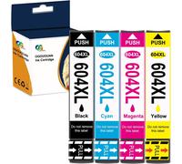 OGOUGUAN 604XL Cartouche d'encre Compatible Epson 604XL 604 XL pour XP-2200 XP-2205 XP-3200 XP-3205 XP-4200 XP-4205 WF-2910 WF-2930 WF-2935 WF-2950 (4 Pack)