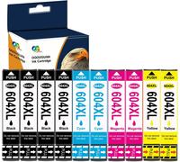 OGOUGUAN 604XL Cartouche d'encre Compatible Epson 604XL 604 XL pour XP-2200 XP-2205 XP-3200 XP-3205 XP-4200 XP-4205 WF-2910 WF-2930 WF-2935 WF-2950 (4x Noir, 2x Cyan, 2x Magenta, 2x Jaune)