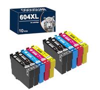 OGOUGUAN 604XL Compatible Cartouch d'encre Remplacement pour Epson 604 XL pour Epson Expression Home XP-2205 XP-4200 XP-3200 XP-3205 XP-2200 XP-4205 Workforce WF-2935 2930 (10 Pack)