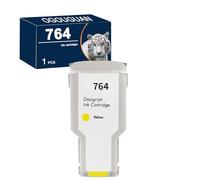 OGOUGUAN 764 (300ML) Compatible avec Les Cartouches d'encre HP 764 3WX40A 3WX41A C1Q13A C1Q14A C1Q15A 3WX42A pour Traceur HP Designjet T3500 (Y/C1Q15A)
