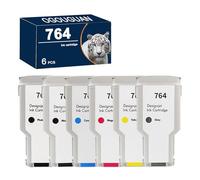 OGOUGUAN 764 (300ML) Compatible avec Les Cartouches d'encre HP 764 3WX40A 3WX41A C1Q13A C1Q14A C1Q15A 3WX42A pour Traceur HP Designjet T3500 (1 SET-6PK)