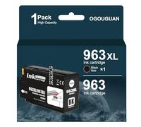 OGOUGUAN 963XL Cartouches d'encre Compatible Remanufacturée pour HP 963 XL pour HP OfficeJet Pro 9010 9012 9020 9014 9015 9016 9018 (1 Noir)