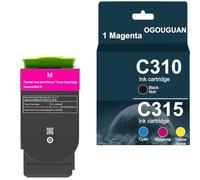 OGOUGUAN C310 C315 Cartouche de Toner 8000/5500 Pages Compatible pour Xerox C310 C315 Xerox 006R04356 006R04357 006R04358 006R04359 Xerox C315 C315DNI C310 C310DNI C310D (1 Magenta)