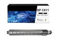 OGOUGUAN CAIDI Cartouche de Toner Compatible SP C811 SP C810 SPC811 SPC810 Remplacement pour Ricoh Ricoh SP C811 SP C810 Gestetner C7640 Lanier LP440 (Black-2000 Pages)