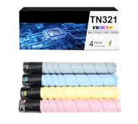 OGOUGUAN CAIDI Cartouche de Toner Compatible TN-321 TN321 Remplacement pour Konica Minolta BizHub C224 C224e C284 C284e C364 (TN-321K / A33K150 BK:27000 Pages)